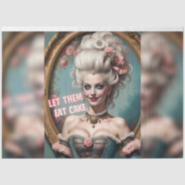 Marie Antoinette laat ze taartdecoupage eten Tissuepapier