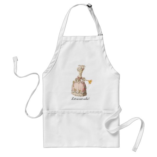 Marie Antoinette, laten we cake eten Apron! Standaard Schort (Voorkant)