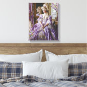 Marie Antoinette Lavender Queen Canvas Afdruk (Insitu (Slaapkamer))