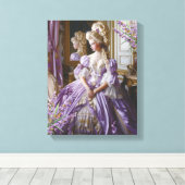 Marie Antoinette Lavender Queen Canvas Afdruk (Insitu (Houten vloer))