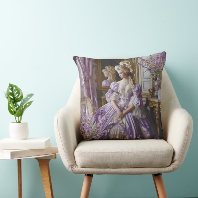 Marie Antoinette Lavender Queen pillow Kussen (Stoel)
