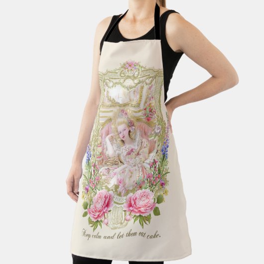 Marie Antoinette let them eat cake Apron Schort (Insitu)