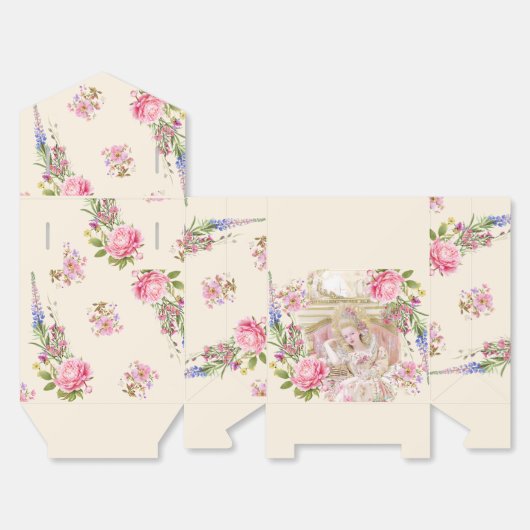 Marie Antoinette let them eat cake box Bedankdoosjes (Ongevouwen)