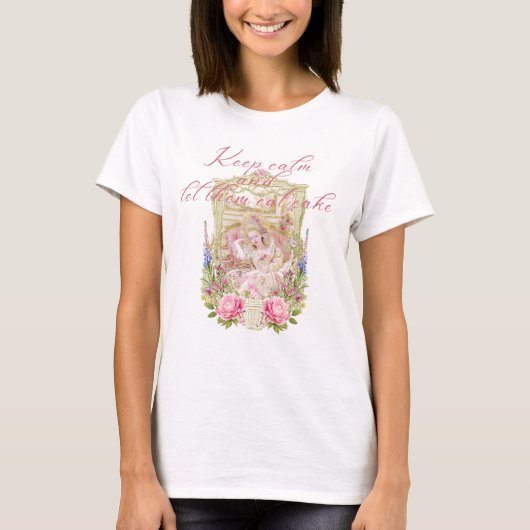 Marie Antoinette let them eat cake t-shirts  (Voorkant)