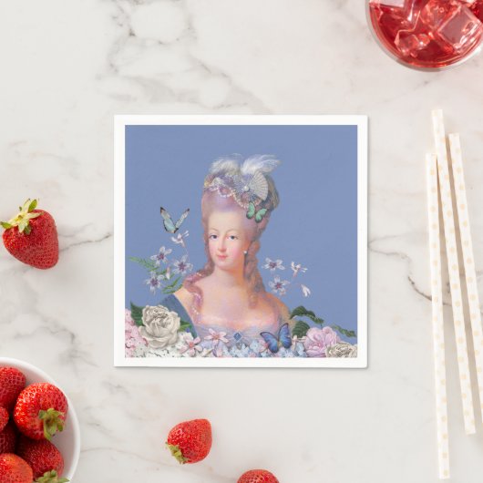Marie Antoinette Lets Eet Taart Verjaardag Servet (Insitu)