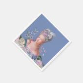 Marie Antoinette Lets Eet Taart Verjaardag Servet (Hoek)