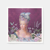 Marie Antoinette Lets Eet Taart Verjaardag Servet (Voorkant)