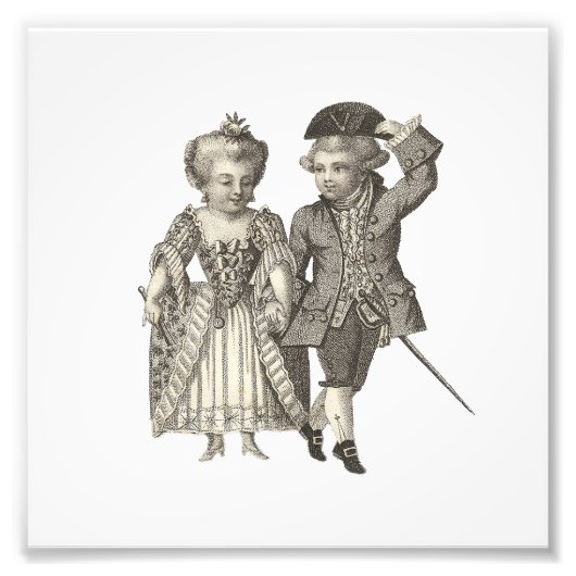 Marie Antoinette Louis XVI  Costumes Foto Afdruk (Voorkant)
