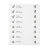 Marie Antoinette Louis XVI Romantic Couple Omwikkelbaar Adreslabel (Vel)