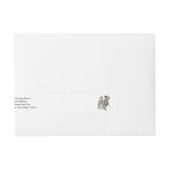 Marie Antoinette Louis XVI Romantic Couple Omwikkelbaar Adreslabel (Voorkant)