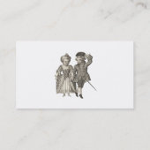 Marie Antoinette Louis XVI Romantic Couple Visitekaartje (Achterkant)