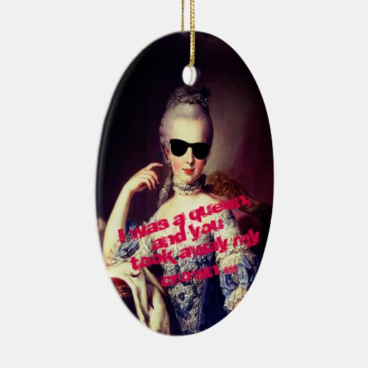 ♥ Marie-Antoinette Marie Antoinette crazy Kitsch ♥ Keramisch Ornament (Rechts)