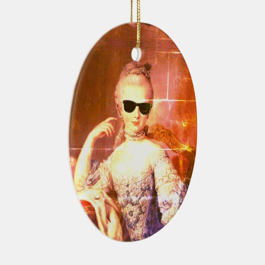 Marie-Antoinette Marie-Antoinette gek Kitsch Keramisch Ornament (Rechts)