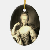 Marie-Antoinette Marie-Antoinette shabby chic Keramisch Ornament (Voorkant)