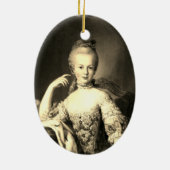 Marie-Antoinette Marie-Antoinette shabby chic Keramisch Ornament (Achterkant)