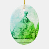 Marie-Antoinette Marie-Antoinette shabby chic Keramisch Ornament (Voorkant)