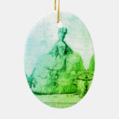 Marie-Antoinette Marie-Antoinette shabby chic Keramisch Ornament (Achterkant)