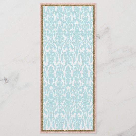 Marie Antoinette Menu Tafelplaats Instellingen (Achterkant)