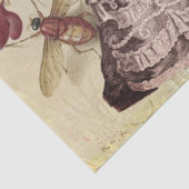 Marie Antoinette met bijen en bloemen Tissuepapier (Detail)