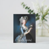 Marie Antoinette met een roos (Staand voorkant)