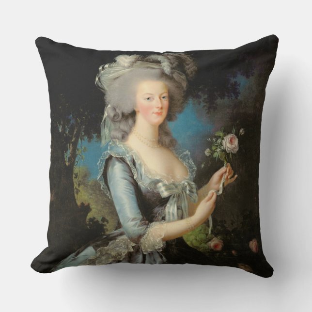 Marie Antoinette met een roos, 1783 Kussen (Voorkant)