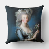 Marie Antoinette met een roos Kussen (Achterkant)