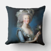 Marie Antoinette met een roos Kussen (Voorkant)