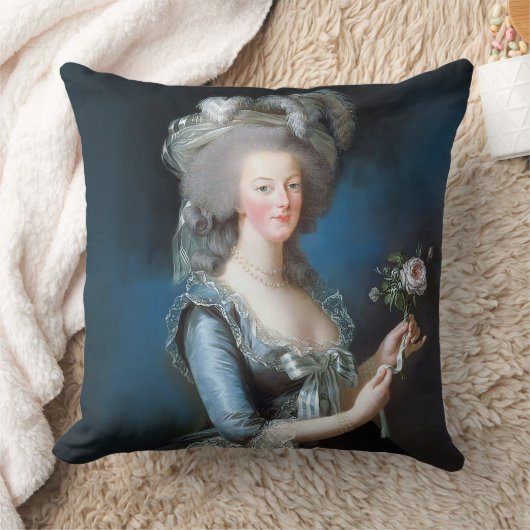 Marie Antoinette met een roos Kussen (Deken)