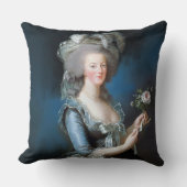 Marie Antoinette met een roos Kussen (Voorkant)