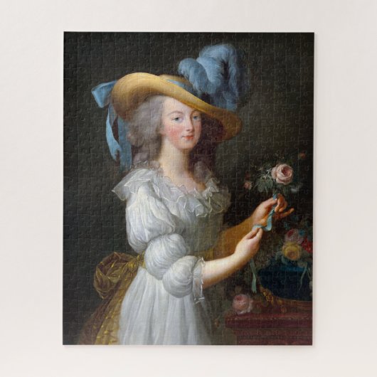 Marie Antoinette met een roos Legpuzzel (Verticaal)
