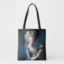 Marie Antoinette met een roos