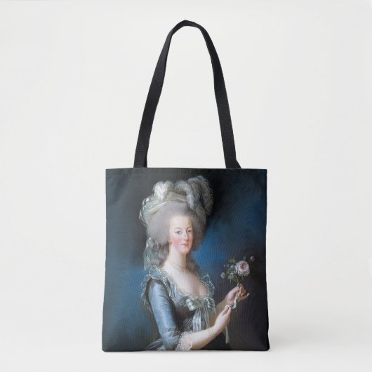 Marie Antoinette met een roos Tote Bag (Voorkant)
