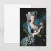 Marie Antoinette met een Roos van Elisabeth Le Bru Bedankkaart (Voorkant / Achterkant)