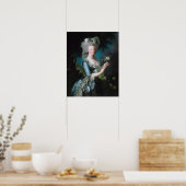 Marie Antoinette met een Roos van Elisabeth Le Bru Poster (Keuken)