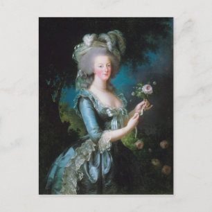 Marie-Antoinette met het Roos van Elisabeth Lebrun Briefkaart