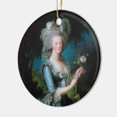 Marie-Antoinette met het Roos van Elisabeth Lebrun Keramisch Ornament (Links)