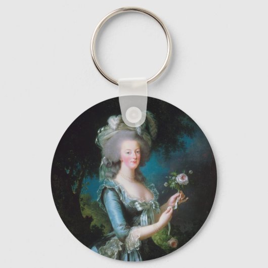 Marie-Antoinette met het Roos van Elisabeth Lebrun Sleutelhanger (Voorkant)