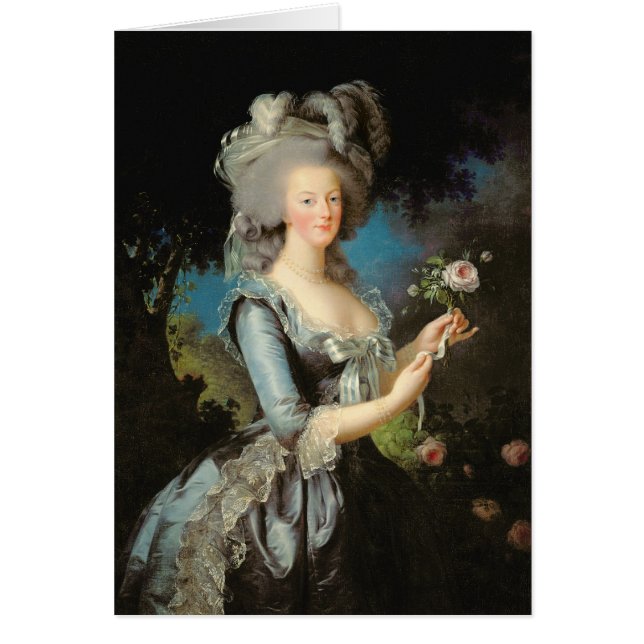 Marie Antoinette met Roos 1783 (Voorkant)