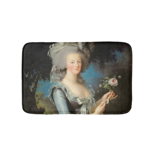 Marie Antoinette met Roos 1783 Badmat (Voorkant)