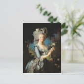 Marie Antoinette met Roos 1783 Briefkaart (Staand voorkant)
