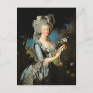 Marie Antoinette met Roos 1783 Briefkaart