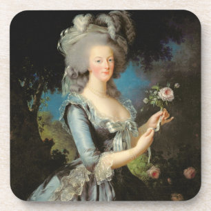 Marie Antoinette met Roos 1783 Drankjes Onderzetter
