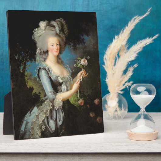 Marie Antoinette met Roos 1783 Fotoplaat (Zijkant)