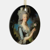 Marie Antoinette met Roos 1783 Keramisch Ornament (Rechts)