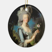 Marie Antoinette met Roos 1783 Keramisch Ornament (Links)