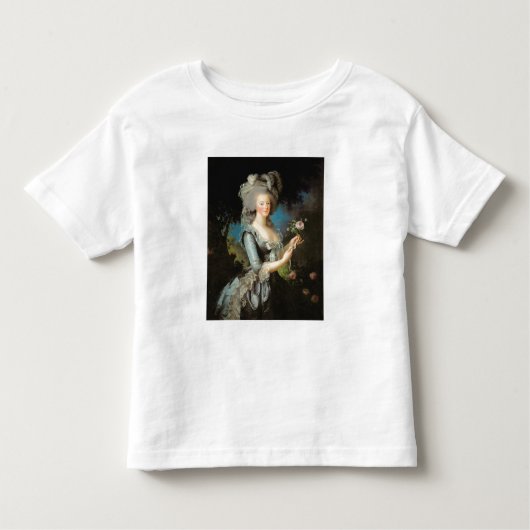 Marie Antoinette met Roos 1783 Kinder Shirts (Voorkant)