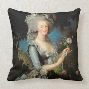 Marie Antoinette met Roos 1783 Kussen