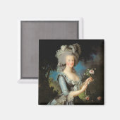 Marie Antoinette met Roos 1783 Magneet (Voorkant / Achterkant)