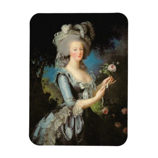 Marie Antoinette met Roos 1783 Magneet (Verticaal)