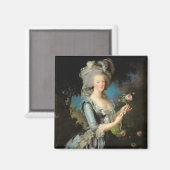Marie Antoinette met Roos 1783 Magneet (Voorkant / Achterkant)